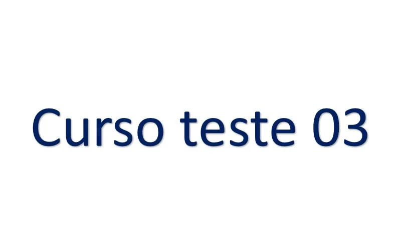 curso teste 3